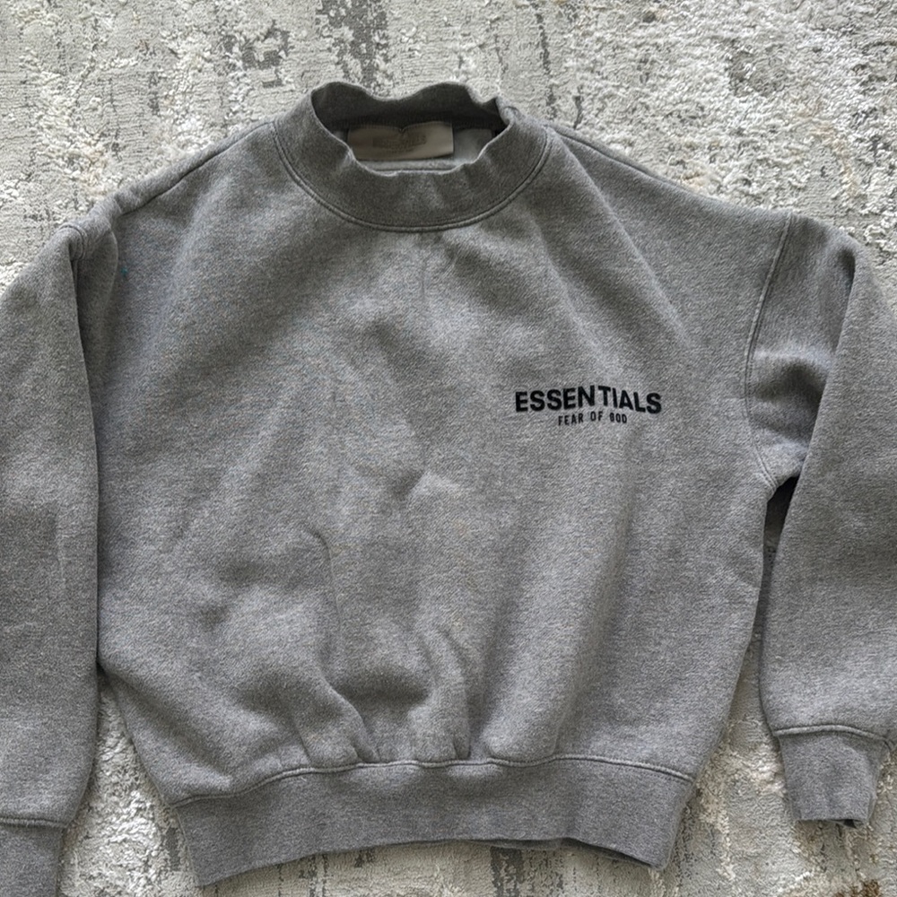 Essentials Gray kids Sweatshirt / pants set